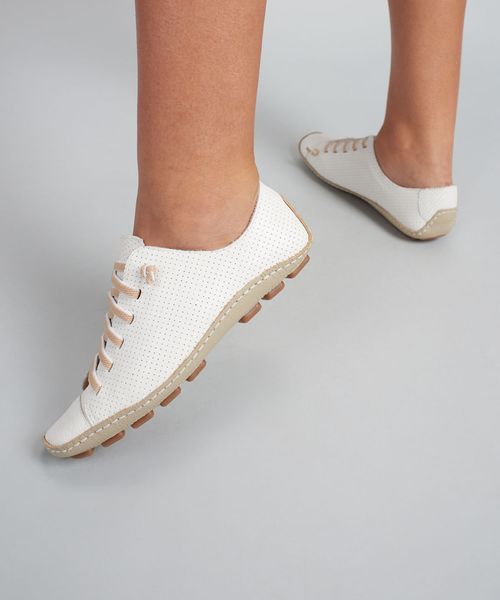 Tenis Perfuros Bicolor - Branco