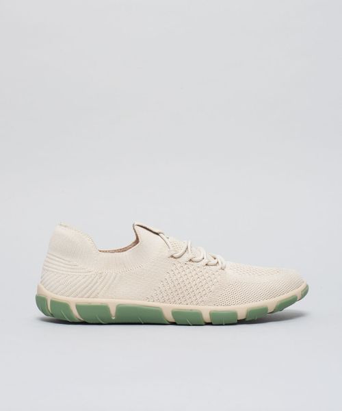 Tenis Knit Frances - Off White/Pistache