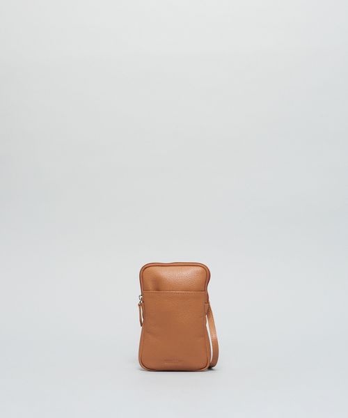 Bolsa p Couro Alcas - Caramelo