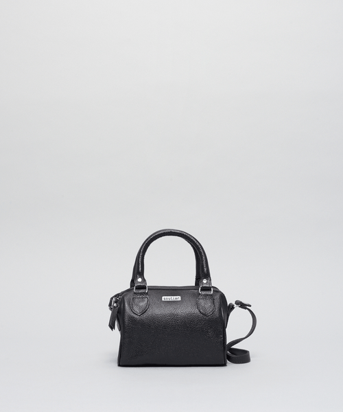 Bolsa p Couro Bau - Preto