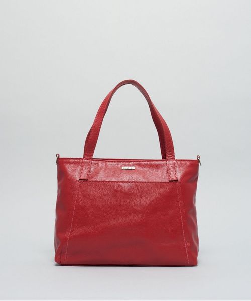 Bolsa g Couro Alice - Vermelho