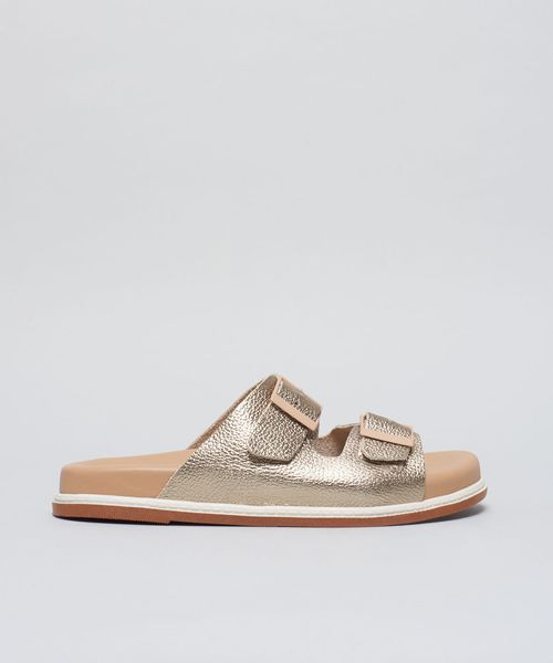 Rasteira Anatomica Vira - Prata Velho