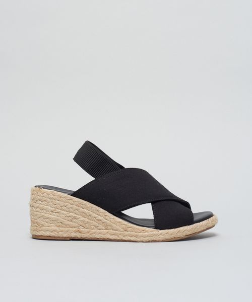 Anabela Lona Tiras Cruzadas - Preto