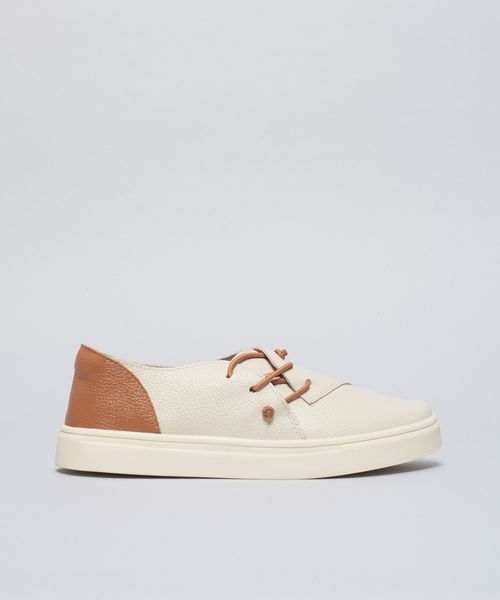 Tenis Couro Antonia - Offwhite