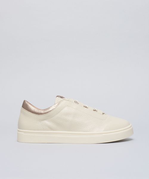 Tenis Couro Passante Soul - Offwhite