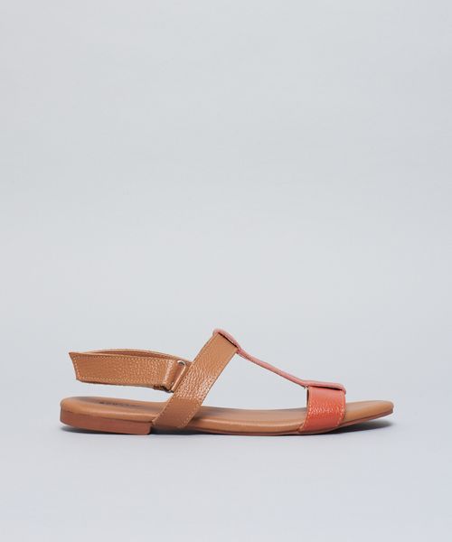 Rasteira Basica Couro Livia - Colors