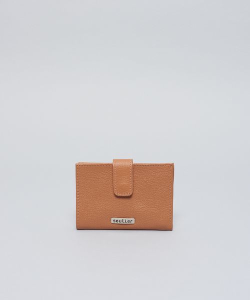 Carteira Basica Couro Mari - Caramelo