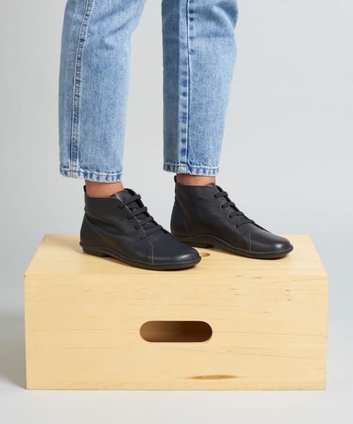 Bota Couro Comfort - Preto