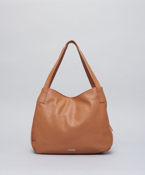 Bolsa g Couro Manoela - Caramelo