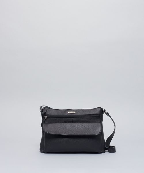 Bolsa m Couro Lia - Preto