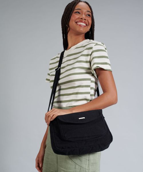 Bolsa Lona Ester - Preto