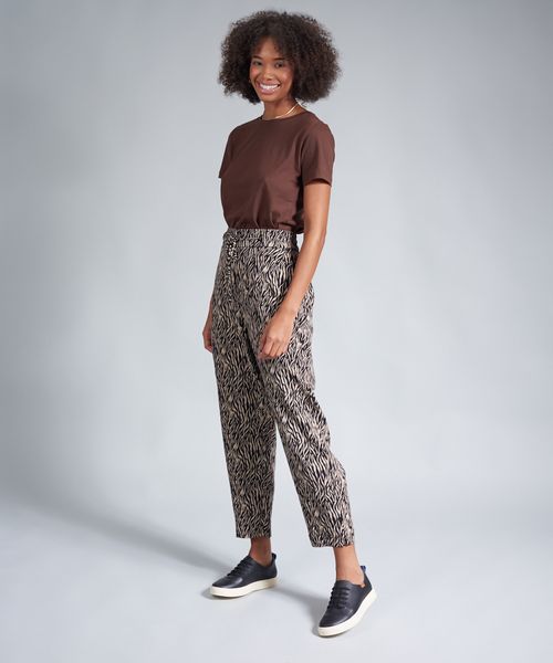 Tenis Couro Elastico Liso - Preto