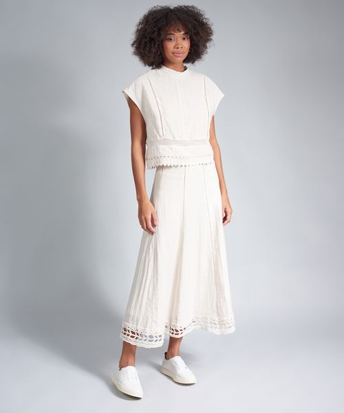 Tenis Couro Elastico Liso - Branco