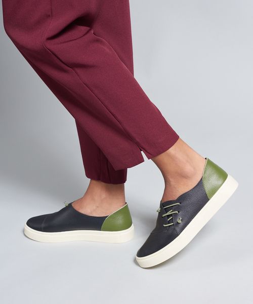 Tenis Couro Antonia - Preto