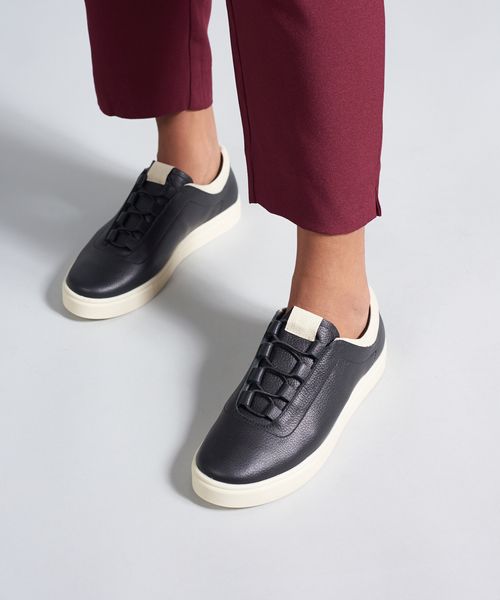 Tenis Couro Passante Soul - Preto