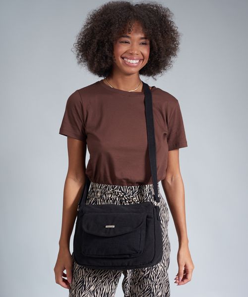 Bolsa Lona Ester - Preto