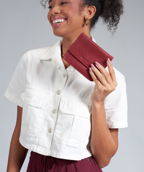 Porta Cartao Tampa - Merlot