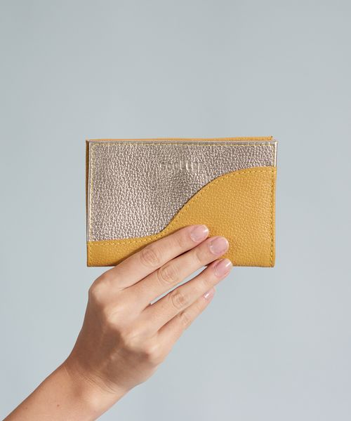 Carteira Couro Organica - New Mostarda