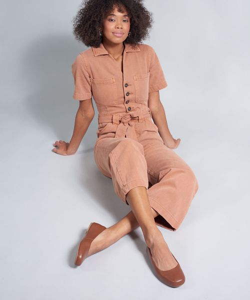 Sapatilha Couro Paula - Terra/Onca