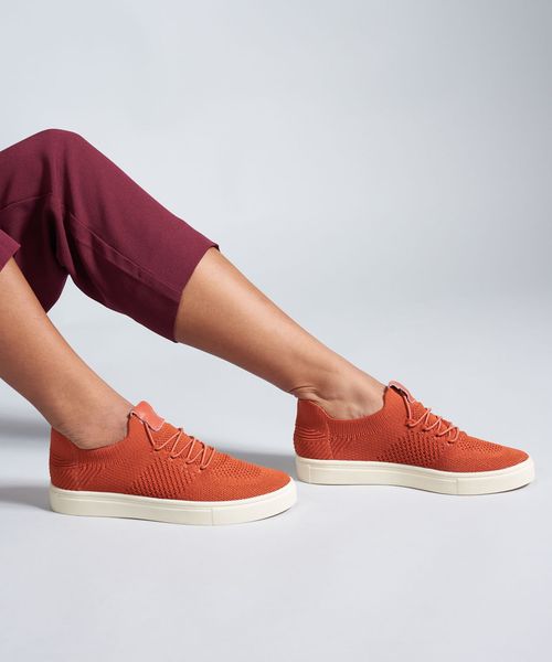 Tenis Knit Basico - Paprica