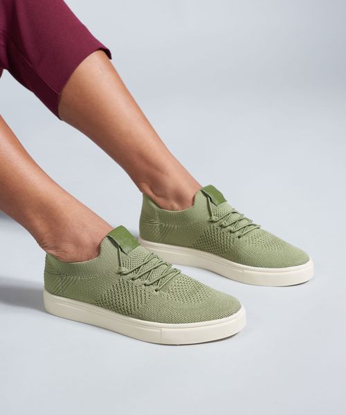 Tenis Knit Basico - Oliva