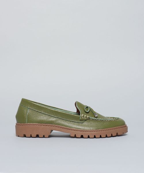Mocassim Couro Marina Soul - Oliva