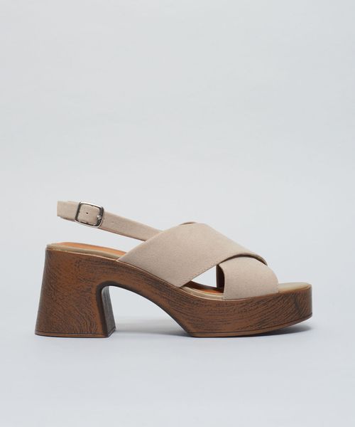 Meia Pata Cruzada Camurca Soft - Cinza