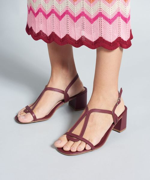 Sandalia Media Soft Marina - Merlot