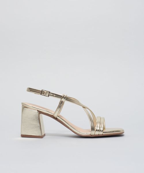 Sandalia Media Soft Ana - Ouro Light
