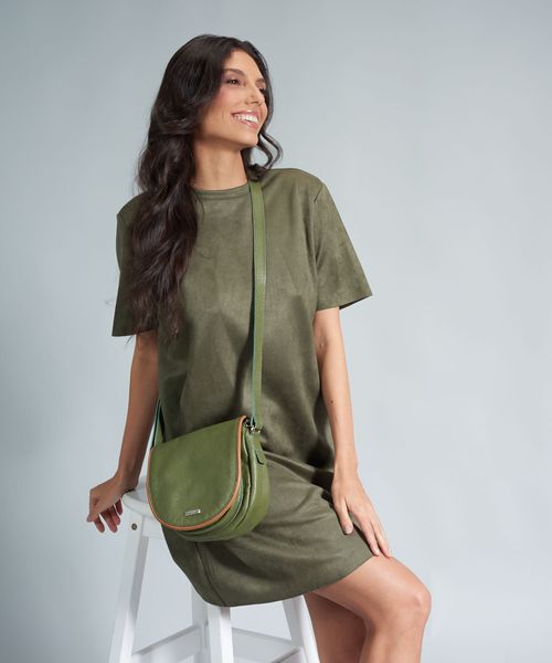 Bolsa p Couro Vies Tampa - Oliva