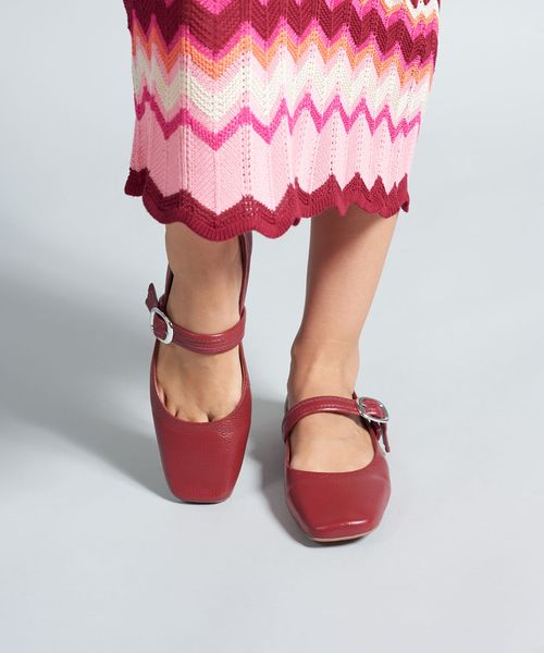 Sapatilha Couro Antonela - Merlot