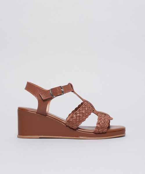 Anabela Couro Tresse - Terra