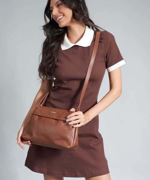 Bolsa m Couro Aline - Terra