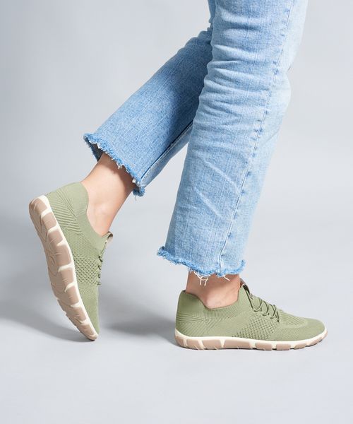 Tenis Knit Frances - Oliva
