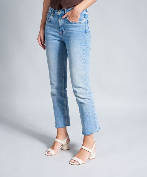 Sandalia Media Couro Catarina - Offwhite