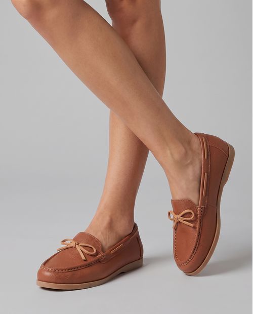 Mocassim Couro Laco - Mousse