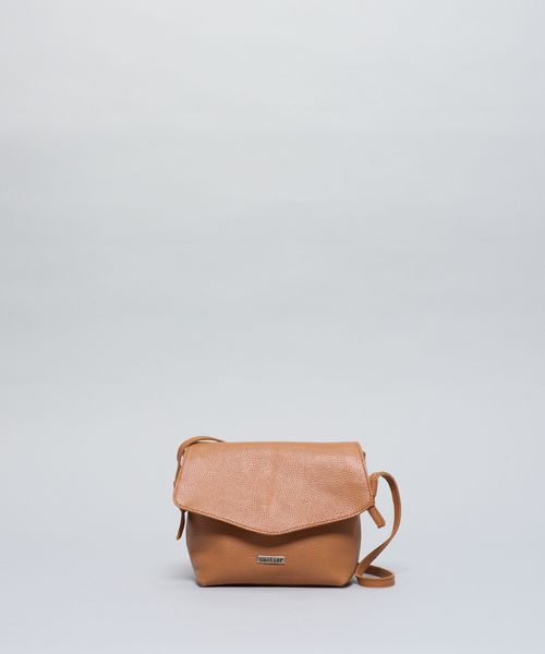 Bolsa p Couro Tampa Lena - Caramelo