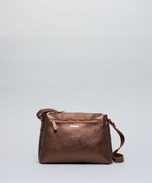 Bolsa m Couro Maya - Bronze