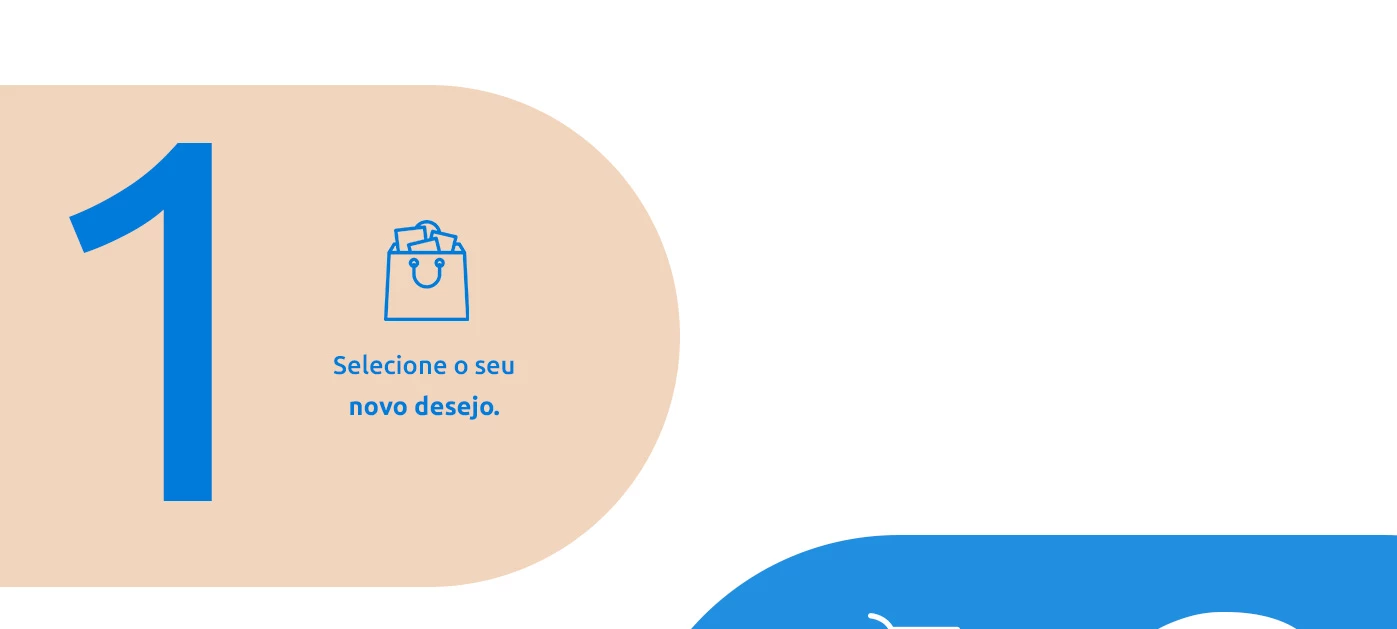 Clube SOULIER. Etapa 1: selecione o seu novo desejo.