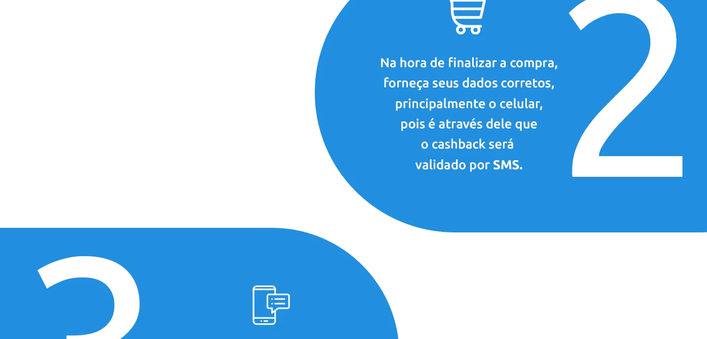 Clube SOULIER.  Etapa 2: ao finalizar a compra, forneça seus dados corretos, principalmente o celular, para validar o cashback por SMS.